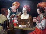 Paris Louvre Painting 1635 Georges de La Tour - Cheat with the Ace of Diamonds 